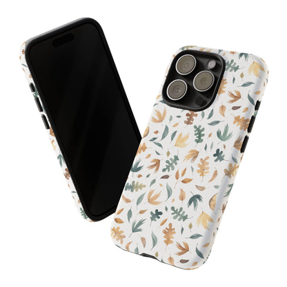 Stylish Floral Phone Case - Tough Cases, Nature-Inspired Design, Gift for Her, Phone Accessory, Floral Pattern Cover