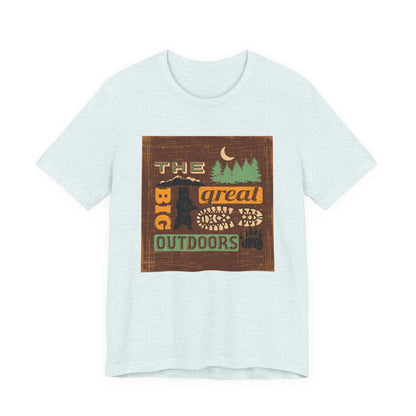 The Great Outdoors Unisex Tee, Adventure Shirt, Nature Lover Gift, Camping Apparel, Summer Vibes, Hiking Outfit - MaisonThreadory