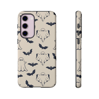 Halloween Phone Case, Ghosts and Bats, Cute Phone Cover, Spooky Accessories, Fall Decor, Gifts for Her, Halloween Party - MaisonThreadory