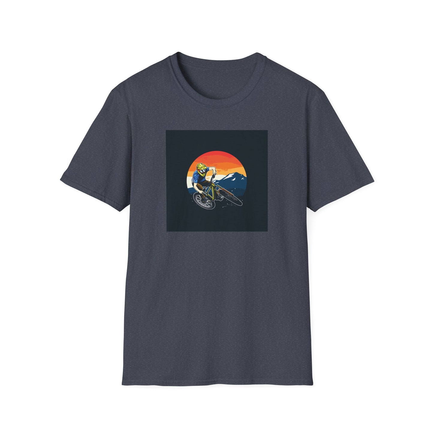Mountain Biker T-Shirt - Adventure Cycling Tee, Outdoor Sports Shirt, Mountain Bike Lover Gift, Nature Enthusiast Top, Unisex Cotton Tee