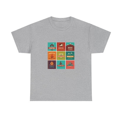 Outdoor Adventure Unisex Heavy Cotton Tee | Camping, Hiking, Nature Lover Shirt, Travel Gift, Unisex T-Shirt