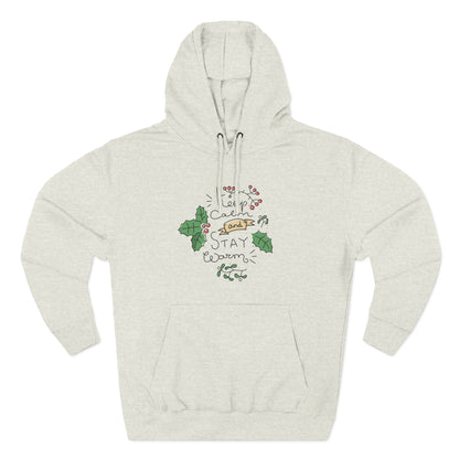 Cozy Stay Warm Fleece Hoodie for All Seasons, Cute Unisex Winter Apparel, Perfect Gift for Friends and Family - MaisonThreadory