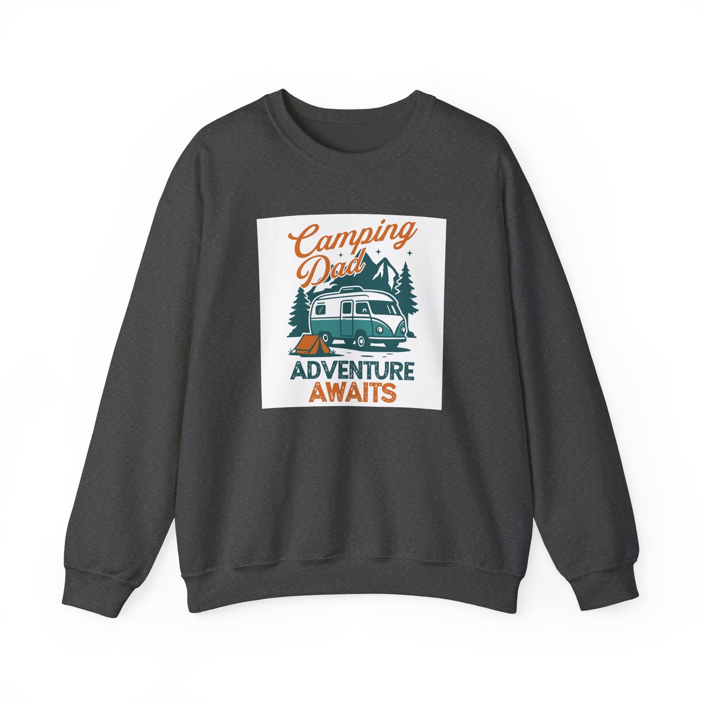 Unisex Camping Adventure Sweatshirt, Cozy Outdoor Apparel, Gift for Dads, Camping Enthusiasts, Father's Day, Weekend Getaway - MaisonThreadory