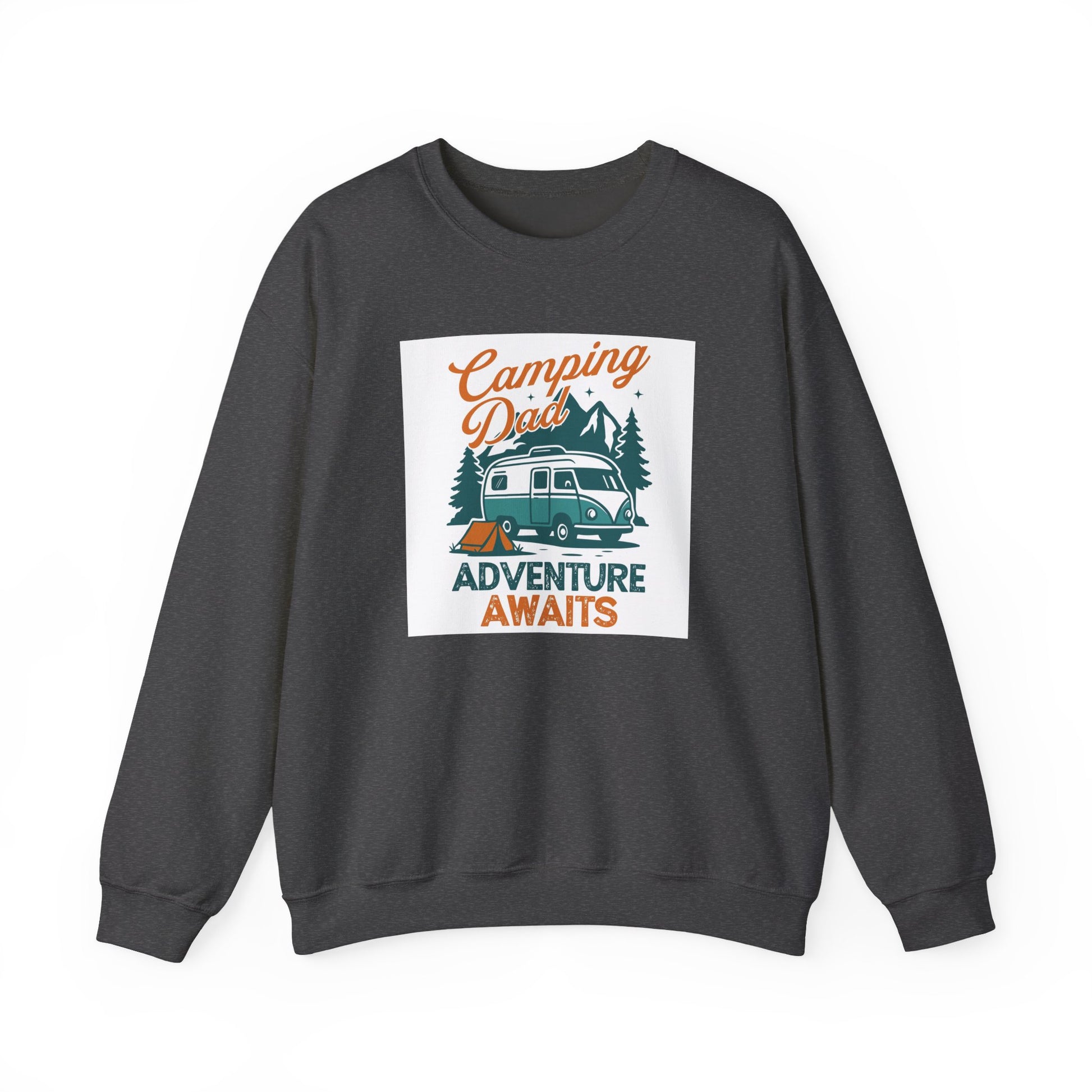 Unisex Camping Adventure Sweatshirt, Cozy Outdoor Apparel, Gift for Dads, Camping Enthusiasts, Father's Day, Weekend Getaway - MaisonThreadory