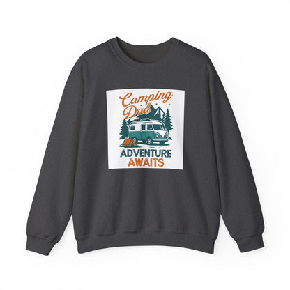 Unisex Camping Adventure Sweatshirt, Cozy Outdoor Apparel, Gift for Dads, Camping Enthusiasts, Father's Day, Weekend Getaway - MaisonThreadory