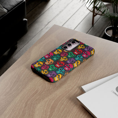 Phone Case, Day of the Dead Tough Case Phone, Mexican Skull Phone Cover, Floral Skeleton Phone Protector, Sugar Skull iPhone Case, Tough