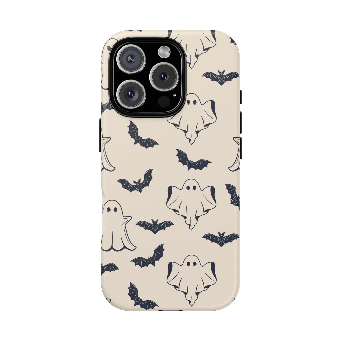 Halloween Phone Case, Ghosts and Bats, Cute Phone Cover, Spooky Accessories, Fall Decor, Gifts for Her, Halloween Party - MaisonThreadory
