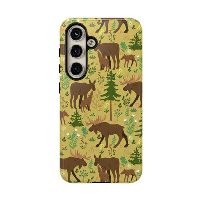 Moose Phone Case - Nature Lover's Accessory, Gifts for Outdoorsy Friends, Wildlife Decor, Eco-Friendly Cover, Forest Adventure Gear - MaisonThreadory