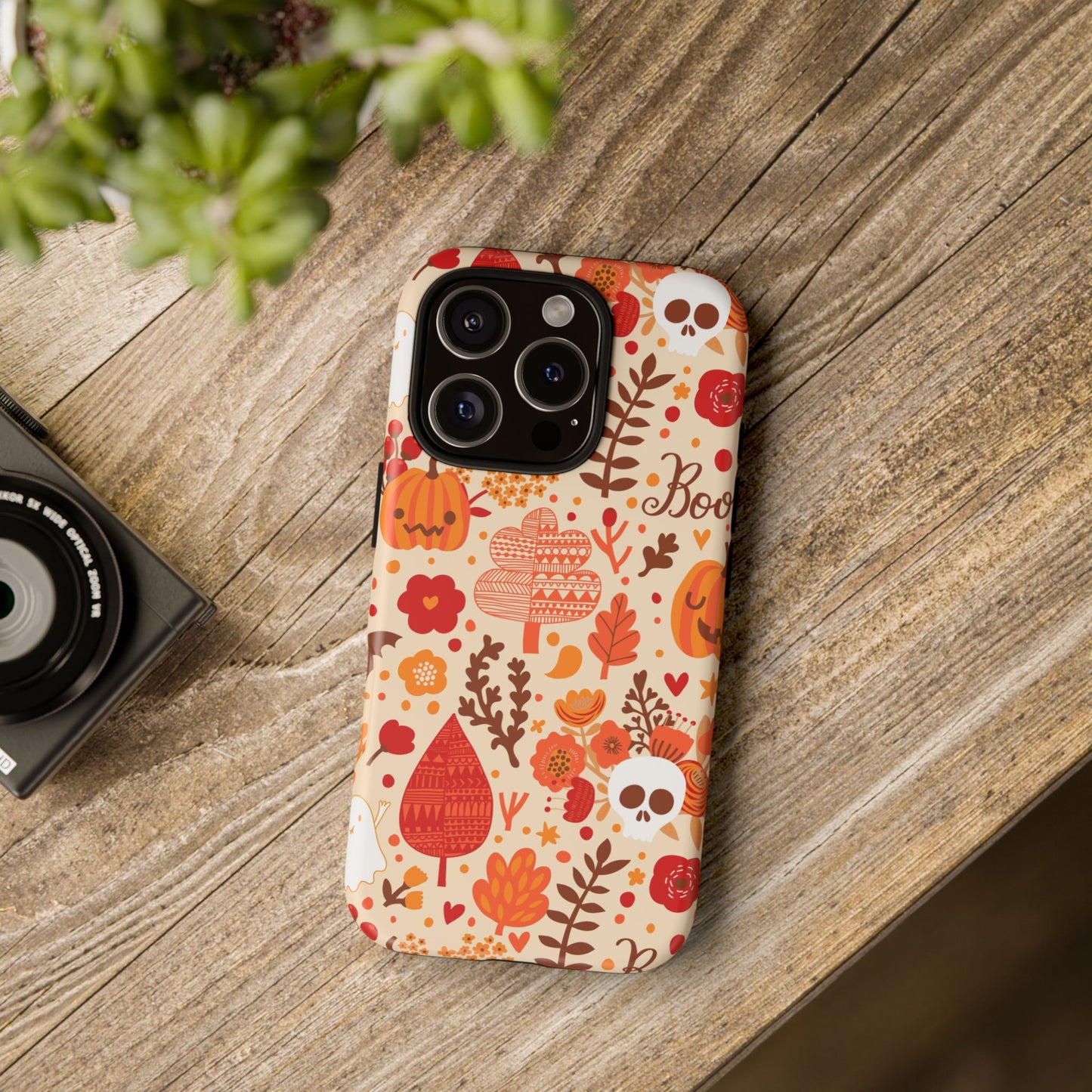 Autumn Phone Case - Cozy Fall Vibes, Pumpkin Decor, Halloween Gift, Floral Design, Seasonal Aesthetic