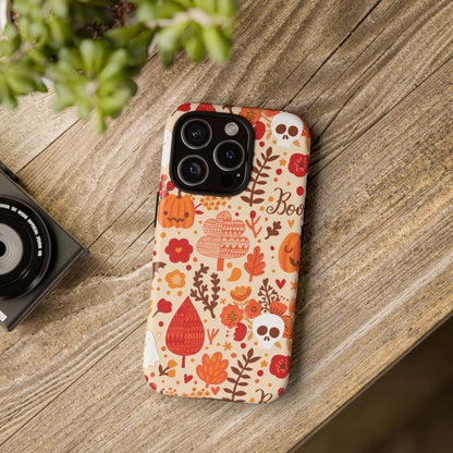 Autumn Phone Case - Cozy Fall Vibes, Pumpkin Decor, Halloween Gift, Floral Design, Seasonal Aesthetic