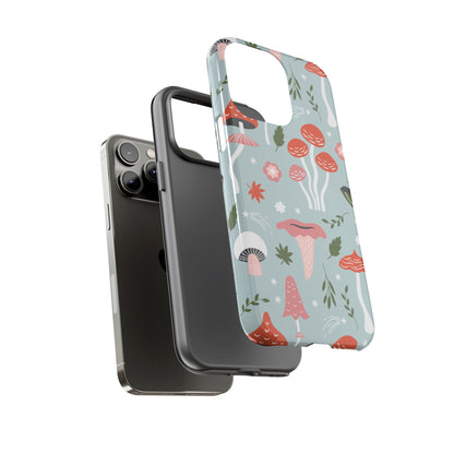Whimsical Mushroom Phone Case, Cute Floral Smartphone Cover, Unique Gift for Nature Lovers, Trendy Tech Accessory, Eco-friendly Case