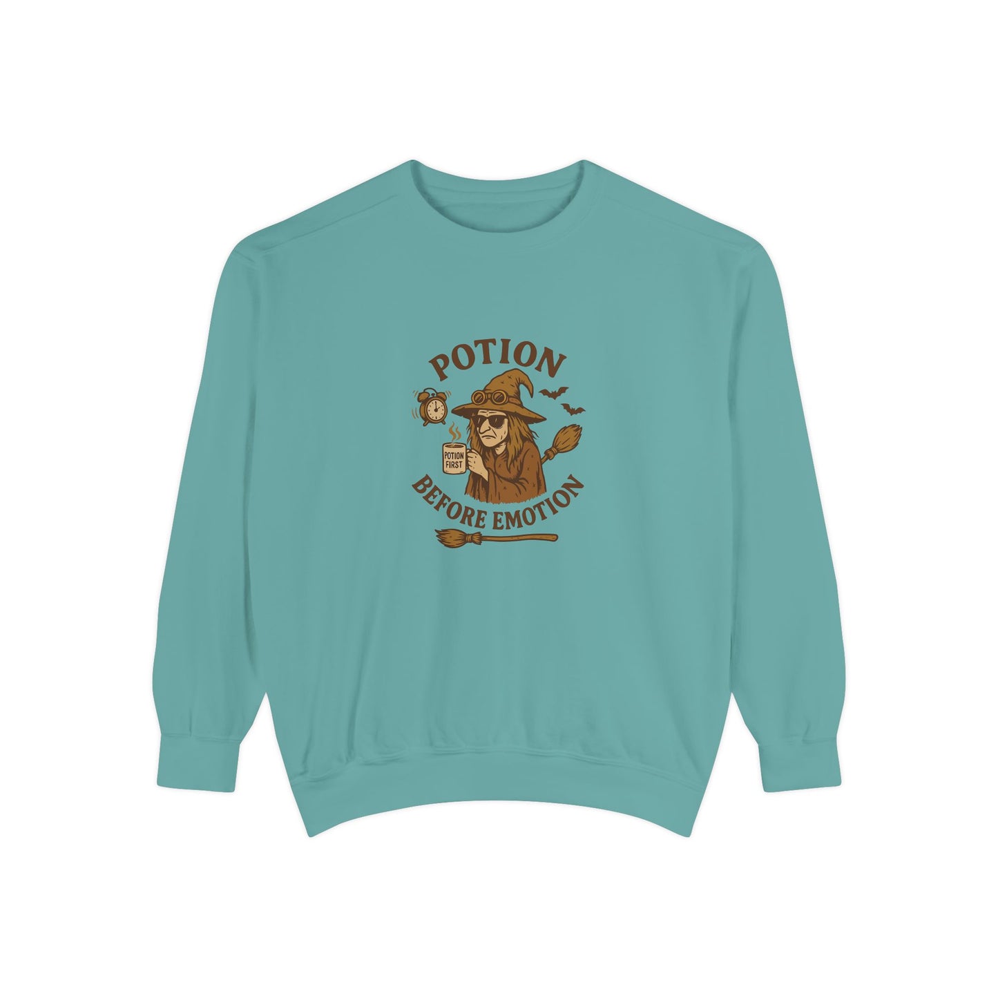 Potion Before Emotion Sweatshirt | Unisex Magical Sweatshirt for Cozy Days, Witchy Gifts, Halloween Apparel, Birthday Present, [...] - MaisonThreadory