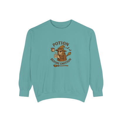 Potion Before Emotion Sweatshirt | Unisex Magical Sweatshirt for Cozy Days, Witchy Gifts, Halloween Apparel, Birthday Present, [...] - MaisonThreadory