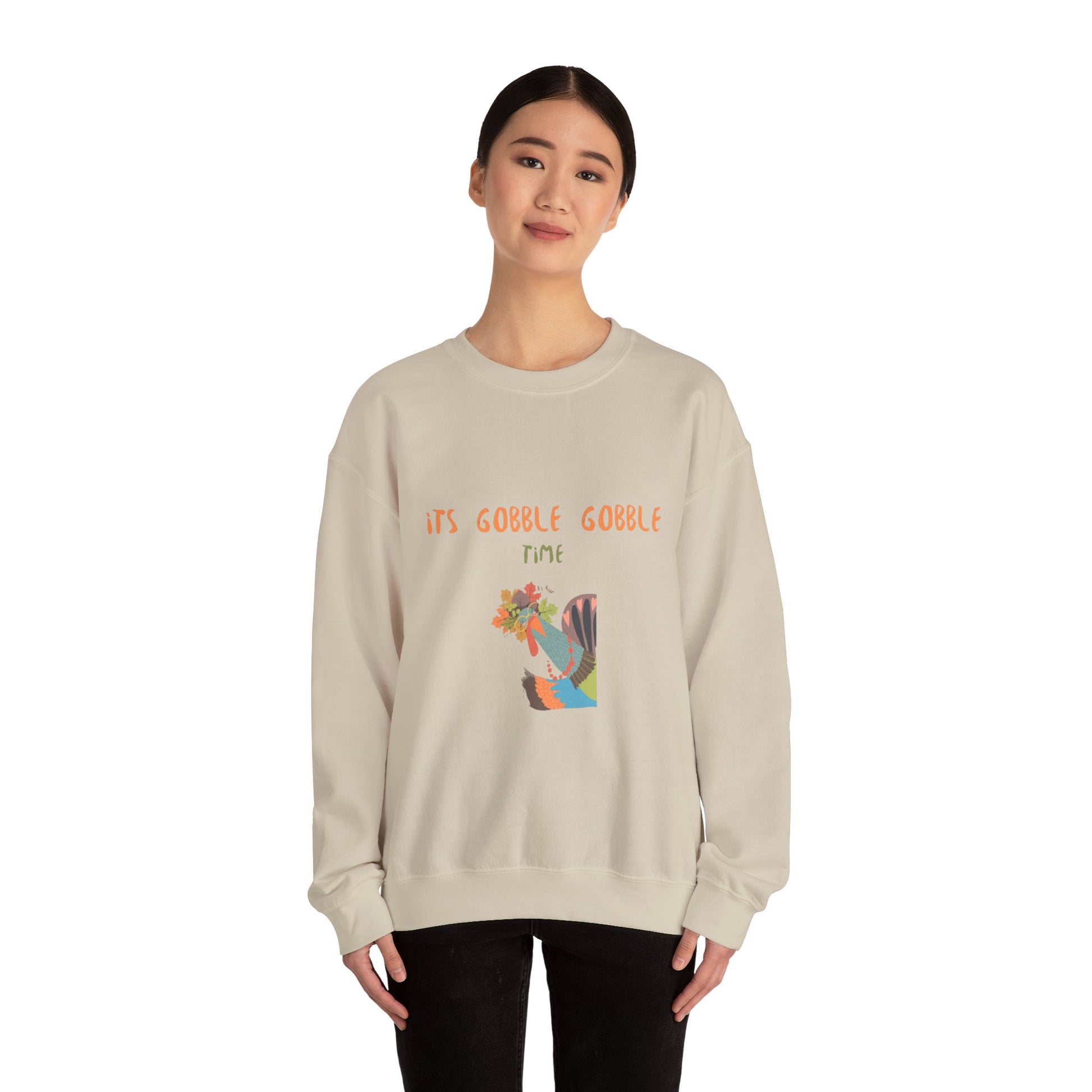 Thanksgiving Vibe Crewneck Sweatshirt, Fall Fashion, Unisex Sweatshirt, Cozy Gift for Her, Autumn Apparel, Holiday Wear - MaisonThreadory