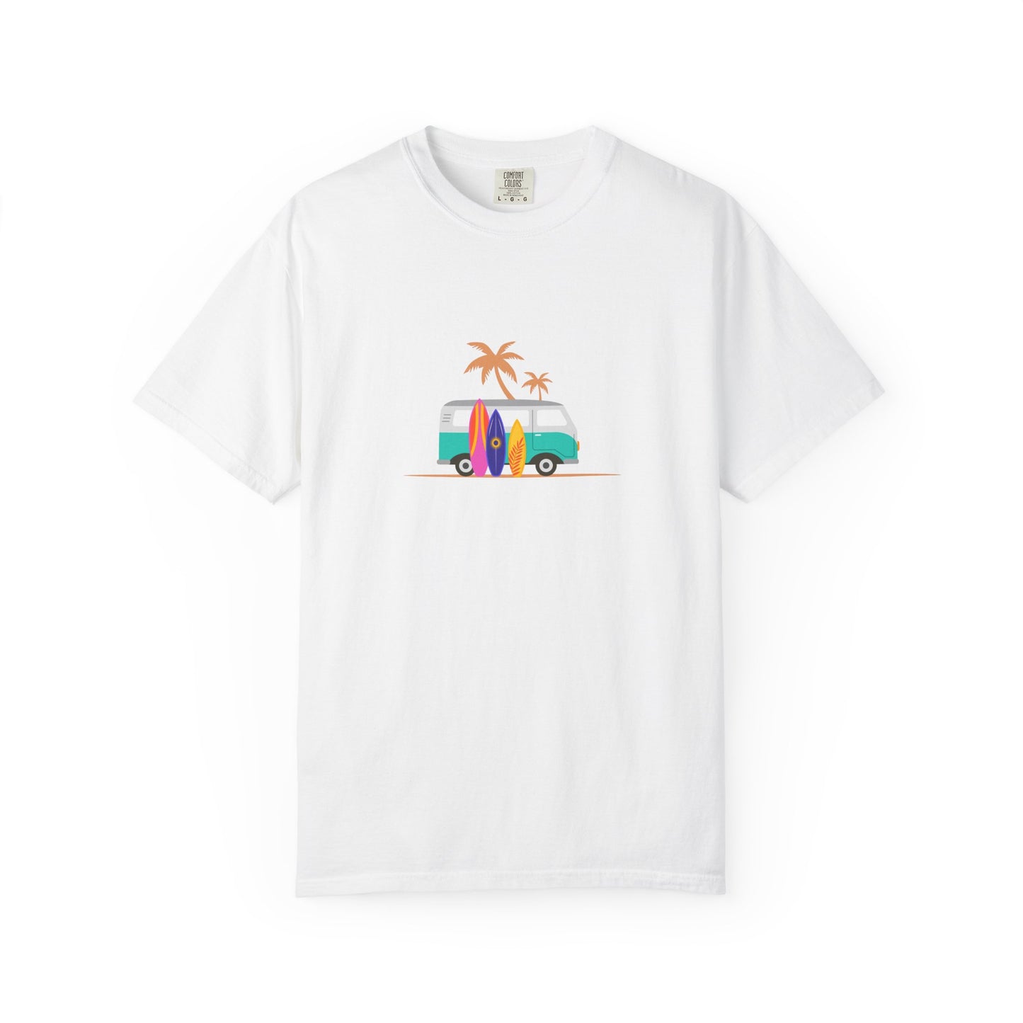 Surf Van T-Shirt — Retro Beach Camper Graphic Tee