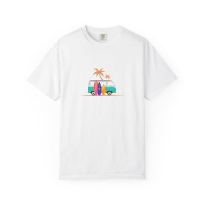 Surf Van T-Shirt — Retro Beach Camper Graphic Tee