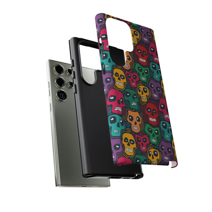 Phone Case, Day of the Dead Tough Case Phone, Mexican Skull Phone Cover, Floral Skeleton Phone Protector, Sugar Skull iPhone Case, Tough