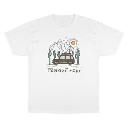 Explore More Adventure T-Shirt — Vintage Camper Van Desert Graphic
