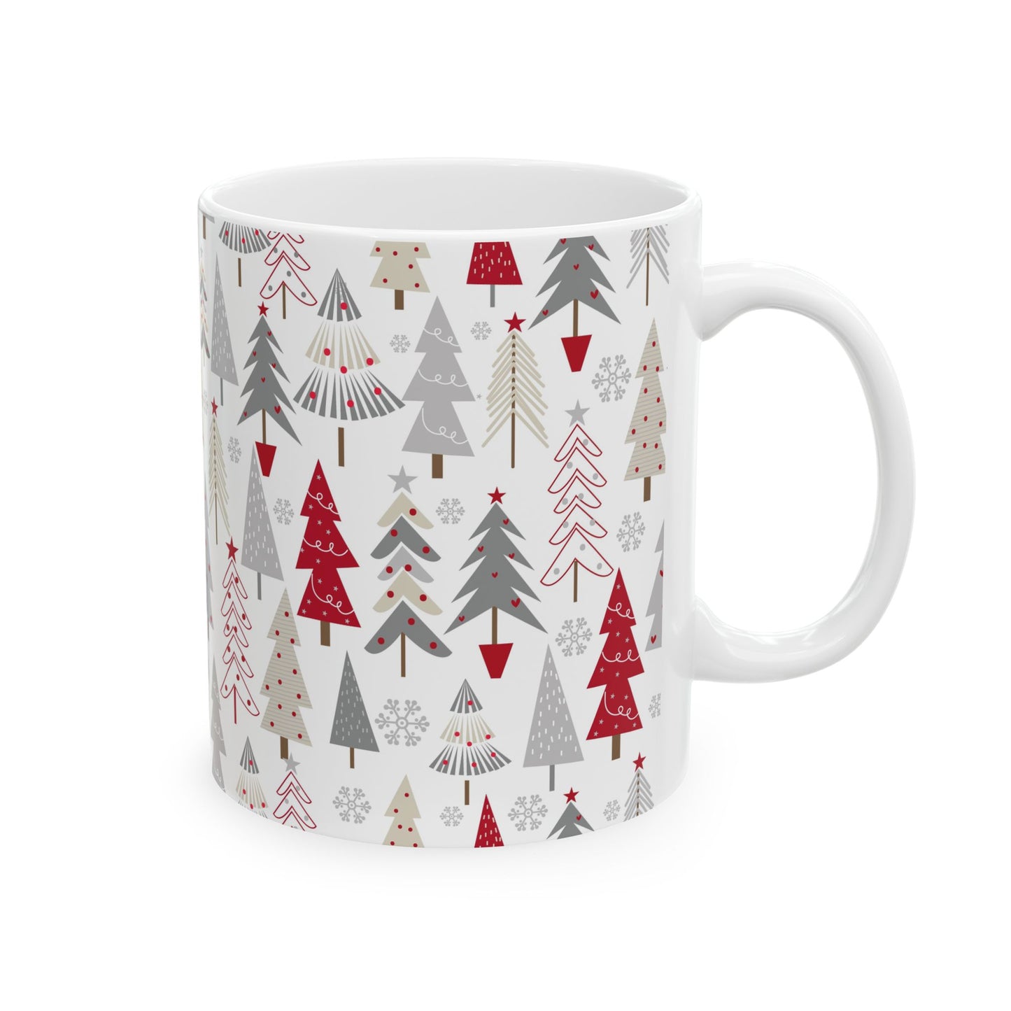 Mystic Forest Ceramic Mug, Cozy Drinkware for Nature Lovers, Gift for Outdoor Enthusiasts, Camping Mug, Forest-Themed Coffee Cup - MaisonThreadory