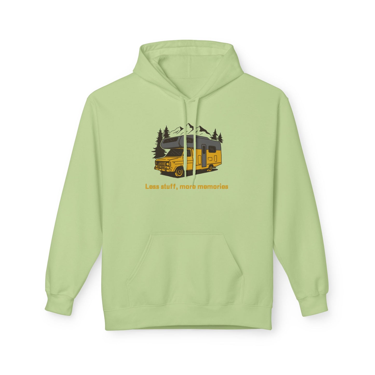 Adventure Awaits Fleece Hoodie | Cozy Travel Hoodie, Campfire Apparel, Unisex Gift, Outdoor Gear, Nature Lover Sweatshirt - MaisonThreadory