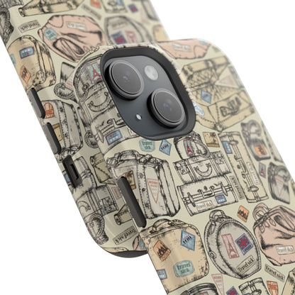 Travel-Inspired Magnetic Tough Cases, Unique Phone Accessories, Perfect for Adventurers, Great Gift for Travelers or Holidays
