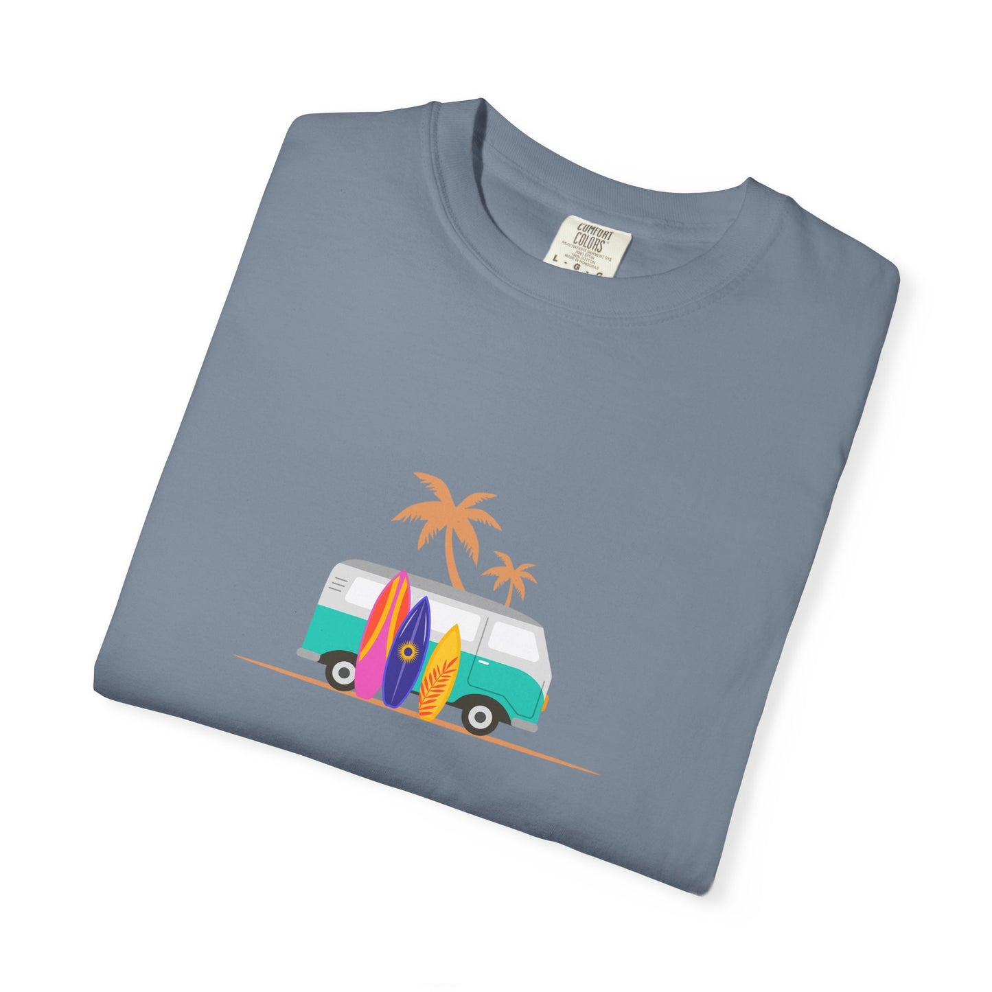 Surf Van T-Shirt — Retro Beach Camper Graphic Tee