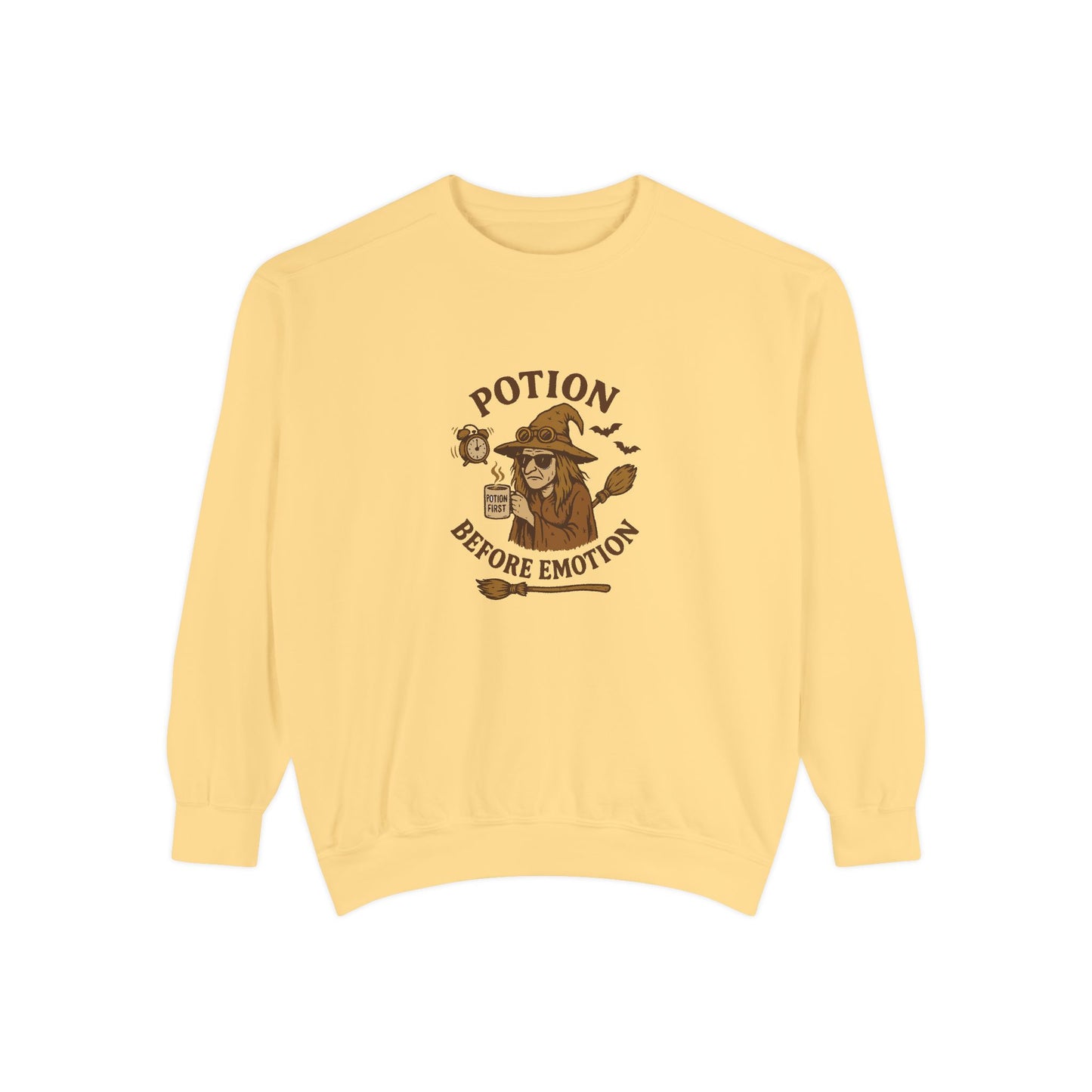 Potion Before Emotion Sweatshirt | Unisex Magical Sweatshirt for Cozy Days, Witchy Gifts, Halloween Apparel, Birthday Present, [...] - MaisonThreadory