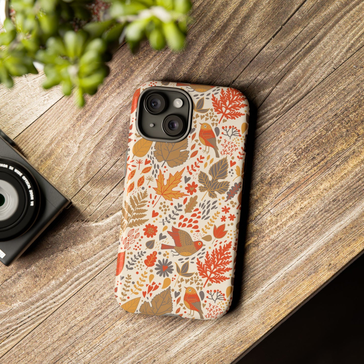 Floral Phone Case - Tough Cases for Nature Lovers, Stylish Cover, Nature-Themed Gift, Phone Accessories, Fall Aesthetic