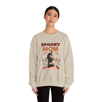 Spooky Mom Sweatshirt | Unisex Crewneck | Halloween Apparel | Gift for Moms | Cozy Fall Fashion | Cute Sweatshirt - MaisonThreadory