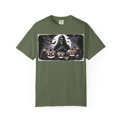 Spooky Halloween T-shirt, Unisex Graphic Tee, Ghostly Apparel, Fall Fashion, Pumpkin Shirt, Halloween Costume Top