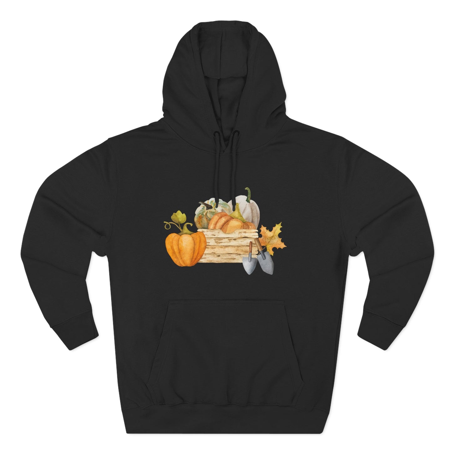 Autumn Harvest Fleece Hoodie, Cozy Fall Sweatshirt, Pumpkin Hoodie, Seasonal Apparel, Gift for Thanksgiving