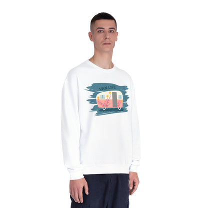 Van Life Sweatshirt, Cozy Crewneck for Adventure Lovers, Travel Apparel for Road Trips, Perfect Gift for Campers & Van Enthusiasts - MaisonThreadory