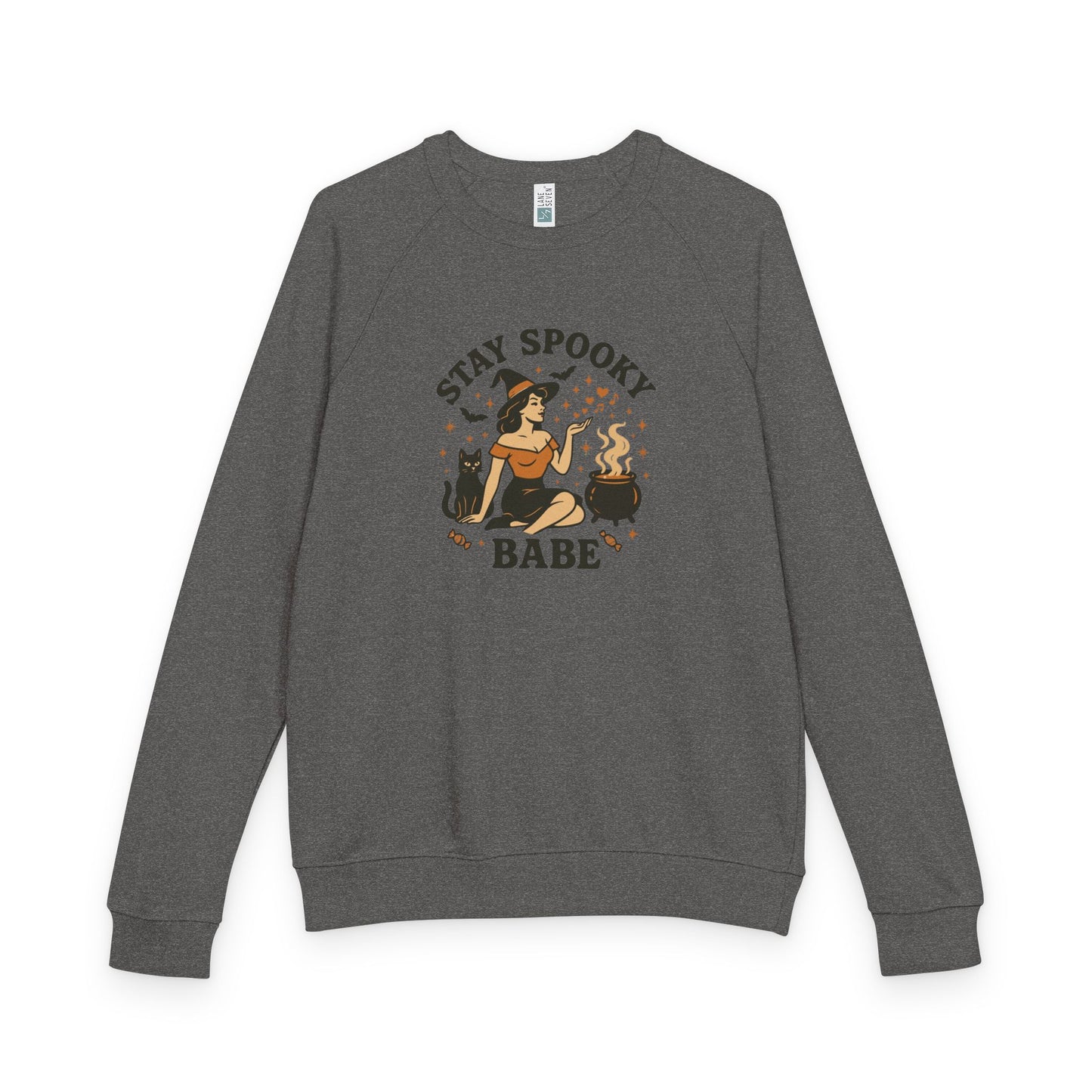 Stay Spooky Babe Unisex French Terry Raglan Crewneck Sweatshirt, Cozy Halloween Apparel, Perfect for Fall Celebrations, Unique Gift [...]