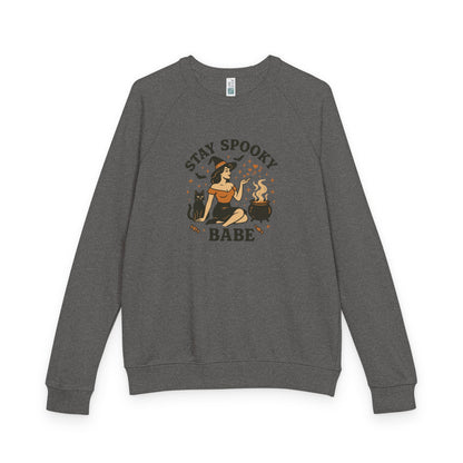 Stay Spooky Babe Unisex French Terry Raglan Crewneck Sweatshirt, Cozy Halloween Apparel, Perfect for Fall Celebrations, Unique Gift [...]