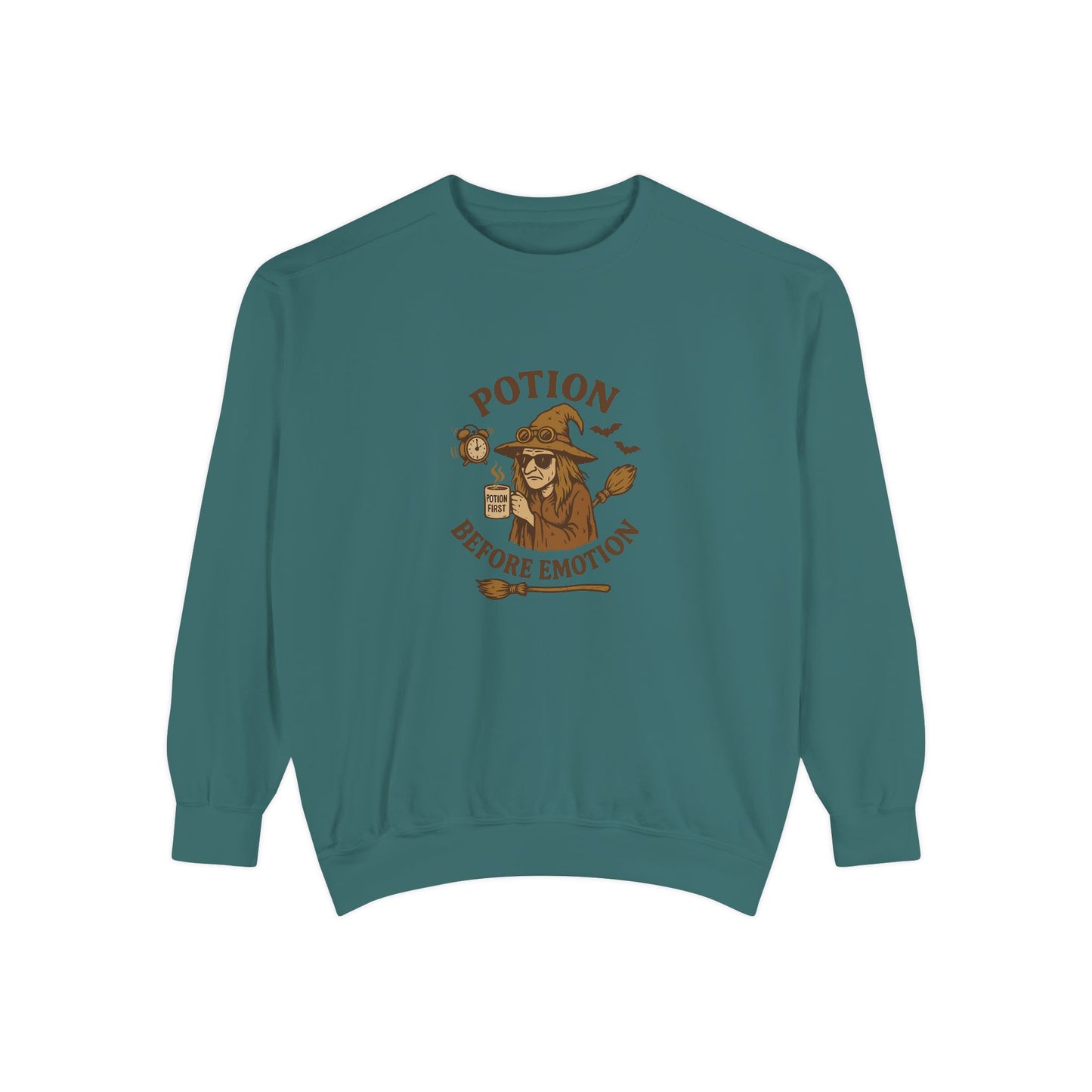 Potion Before Emotion Sweatshirt | Unisex Magical Sweatshirt for Cozy Days, Witchy Gifts, Halloween Apparel, Birthday Present, [...] - MaisonThreadory
