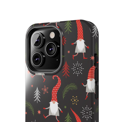 Gnomes & Holiday Cheer Tough Phone Cases, Cute Phone Accessories, Holiday Gift, Gnome Phone Cover, Festive Phone Protection, Winter Decor