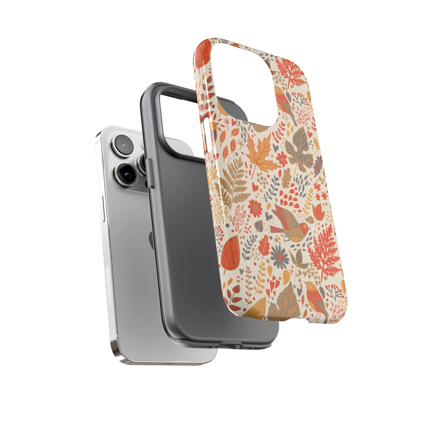 Floral Phone Case - Tough Cases for Nature Lovers, Stylish Cover, Nature-Themed Gift, Phone Accessories, Fall Aesthetic