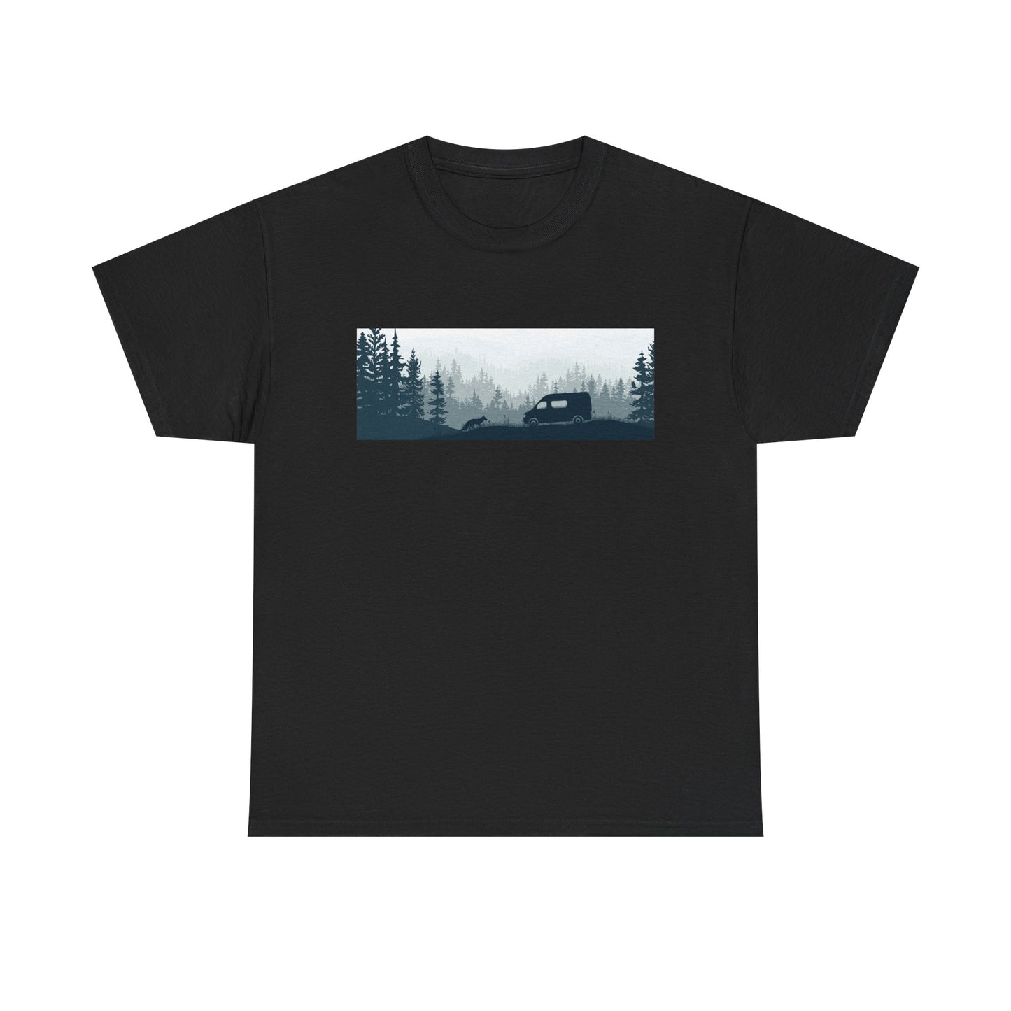 Nature Adventure Unisex Heavy Cotton Tee, Camping Shirt, Outdoor Wear, Gift for Nature Lovers, Eco-Friendly Apparel, Adventure Outfit - MaisonThreadory