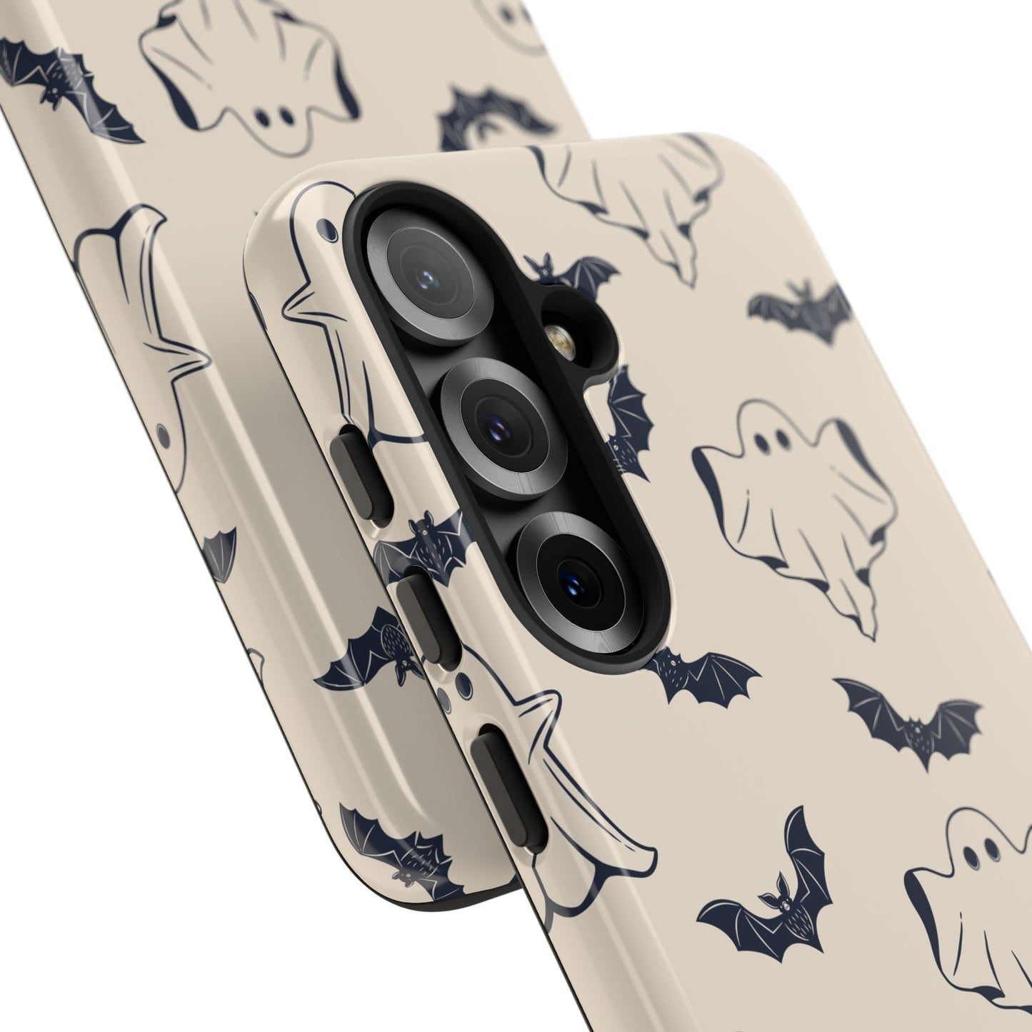 Halloween Phone Case, Ghosts and Bats, Cute Phone Cover, Spooky Accessories, Fall Decor, Gifts for Her, Halloween Party - MaisonThreadory