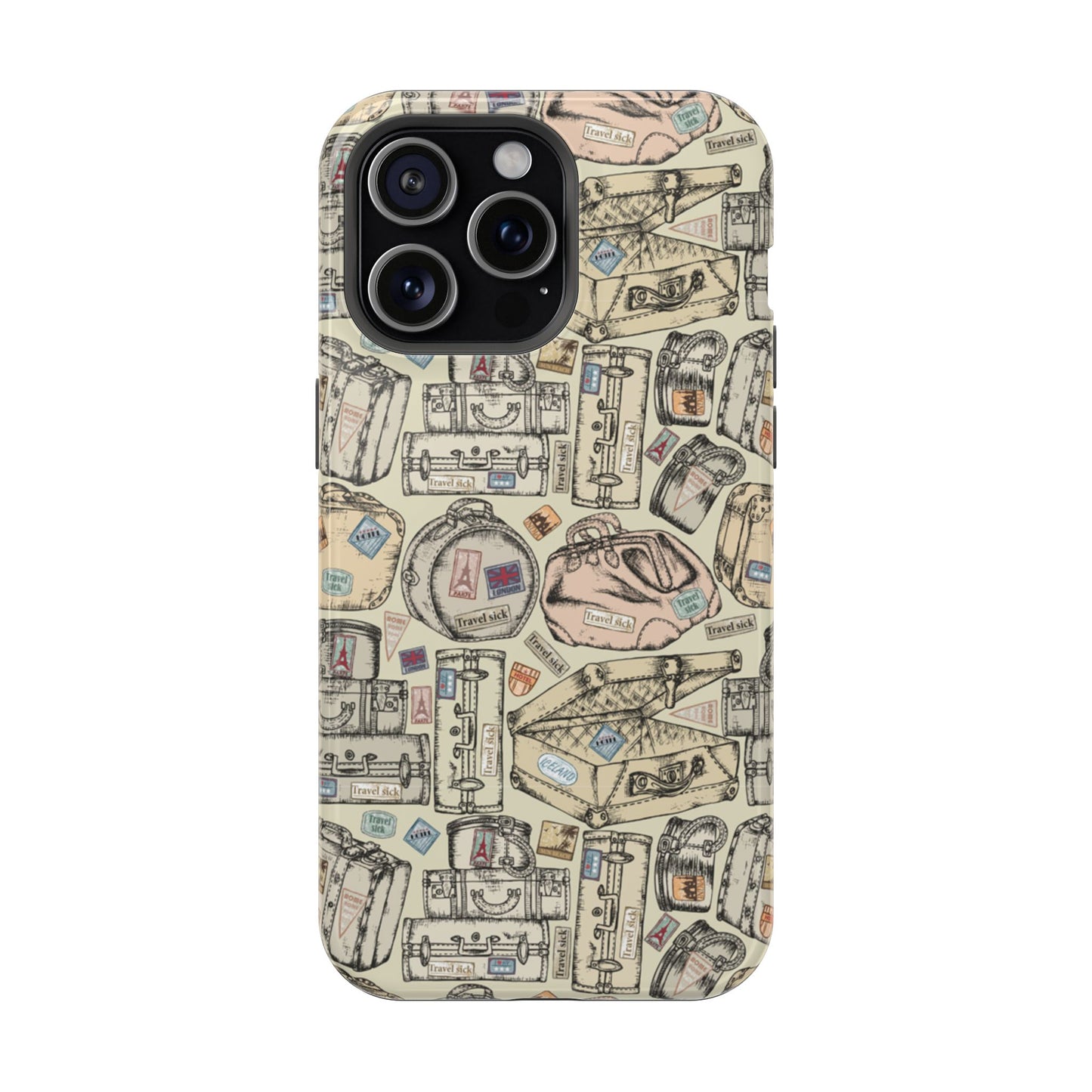 Travel-Inspired Magnetic Tough Cases, Unique Phone Accessories, Perfect for Adventurers, Great Gift for Travelers or Holidays