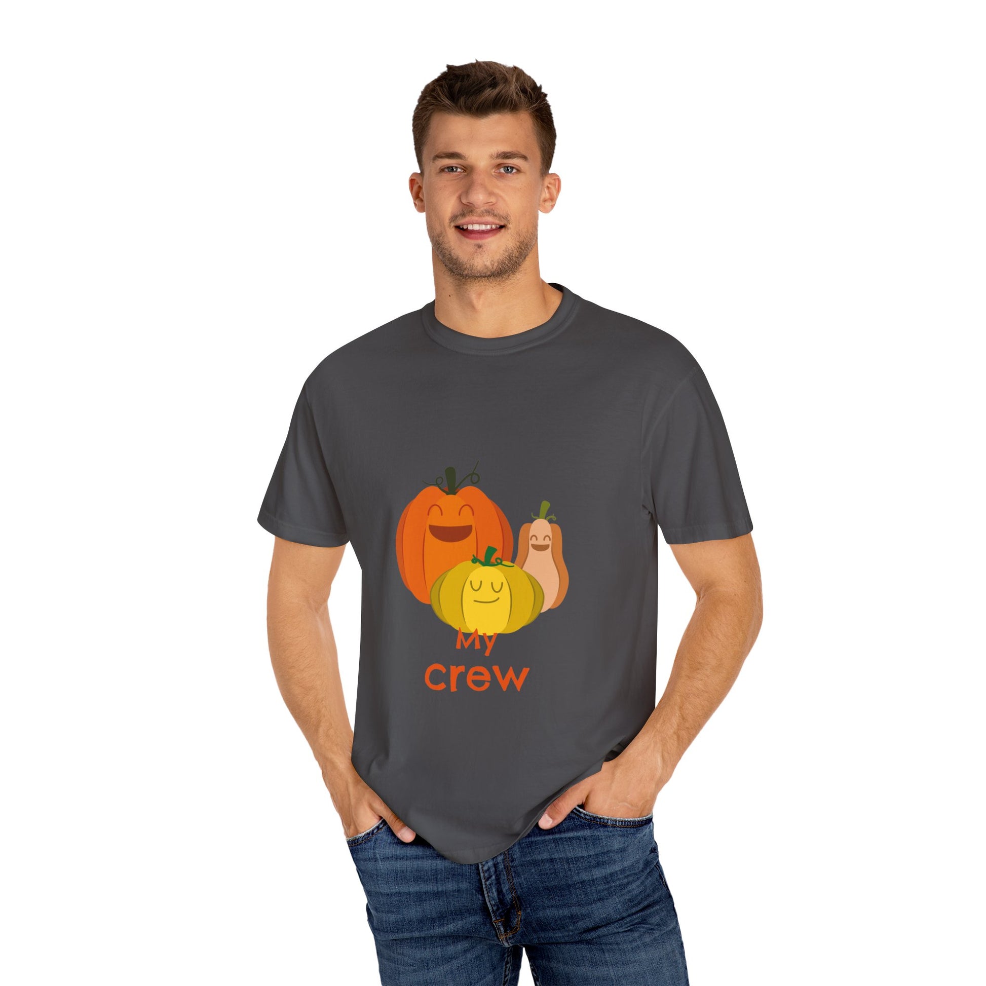 Cute Pumpkin Family T-Shirt, Fall Apparel, Halloween Shirt, Thanksgiving Gift, Harvest Crew Tee, Unisex Seasonal Wear - MaisonThreadory