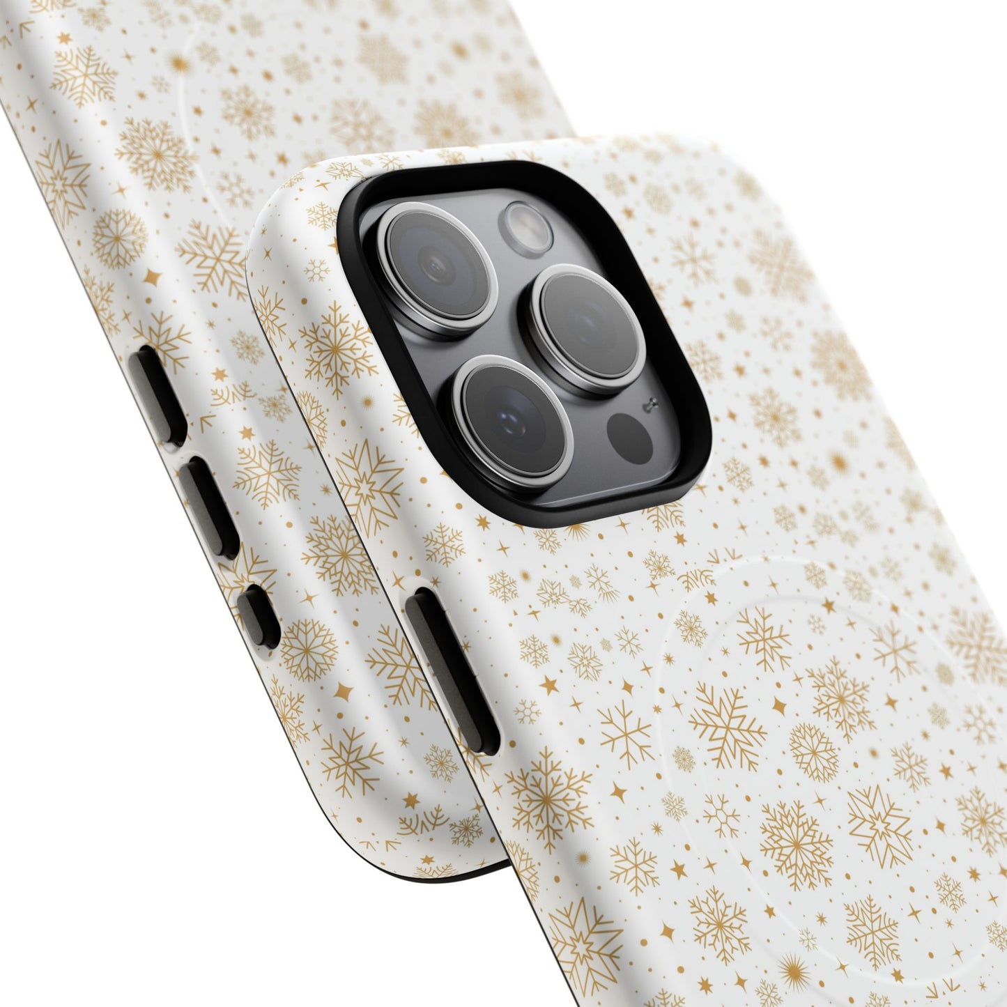 Festive Snowflake Phone Cases for Winter, Holiday Gift, Sleek Design, Winter Accessories, Durable Protection - MaisonThreadory
