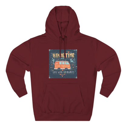 Hip & Cozy Fleece Hoodie - Perfect for Chill Vibes, Gift for Her, Winter Wear, Relaxed Style, Casual Layering - MaisonThreadory