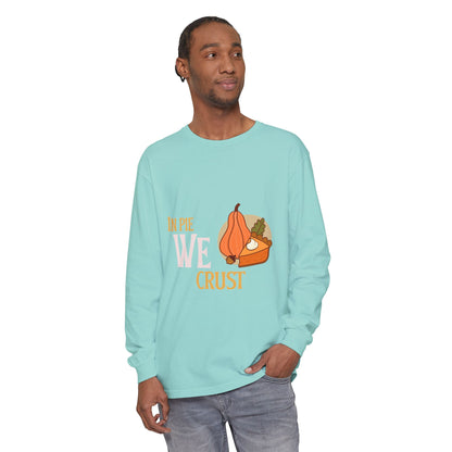 Fall Kitchen Humor Long Sleeve T-Shirt, Thanksgiving Gift, Thanksgiving Sweater, Pie Lovers Shirt, Cozy Fall Apparel, Unisex Sweatshirt - MaisonThreadory
