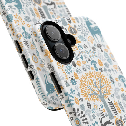 Nature-Inspired Phone Case, Durable Protective Cover, Bohemian Phone Accessory, Symbol of Strength, Eco-Friendly Gift