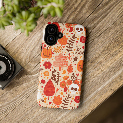 Autumn Phone Case - Cozy Fall Vibes, Pumpkin Decor, Halloween Gift, Floral Design, Seasonal Aesthetic