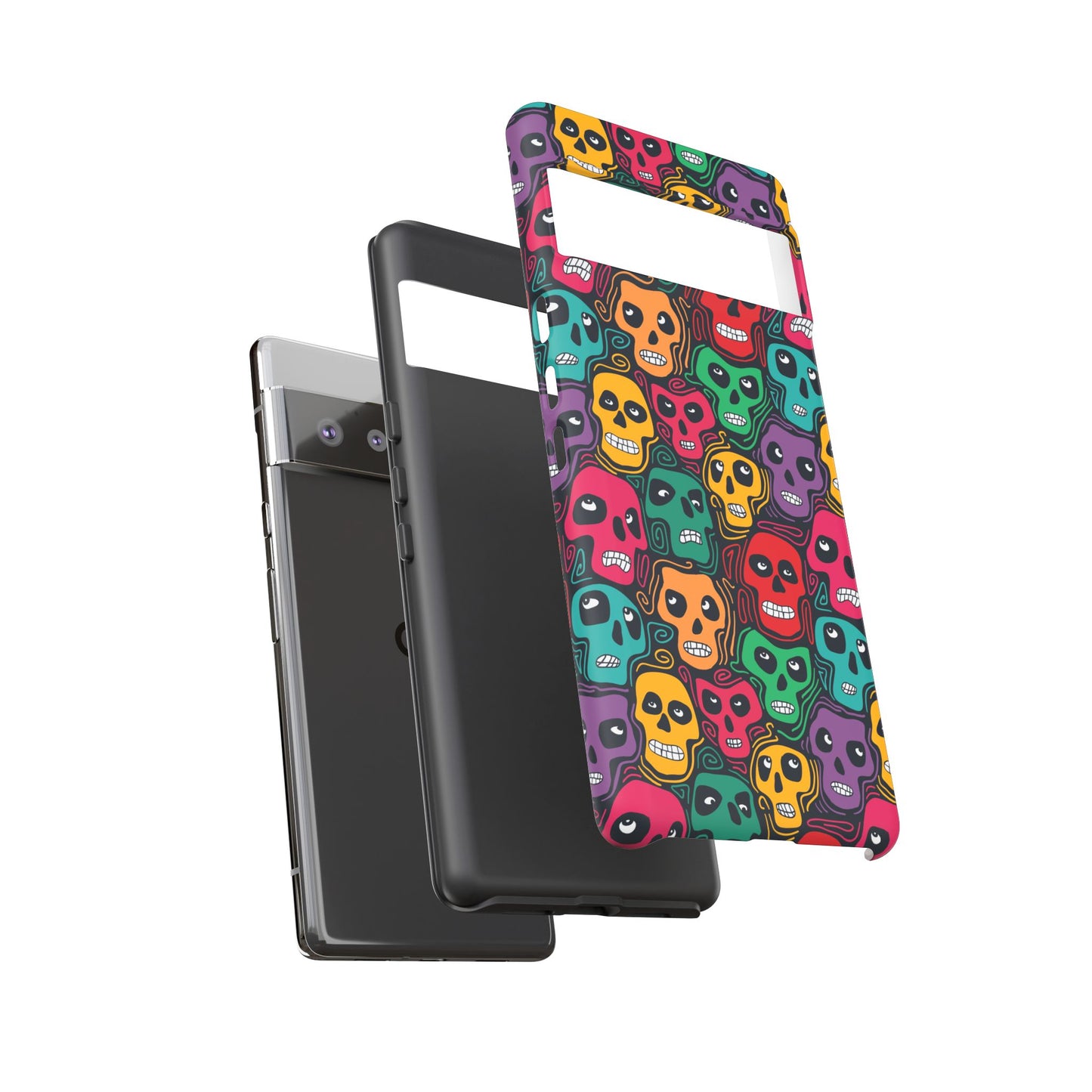 Phone Case, Day of the Dead Tough Case Phone, Mexican Skull Phone Cover, Floral Skeleton Phone Protector, Sugar Skull iPhone Case, Tough