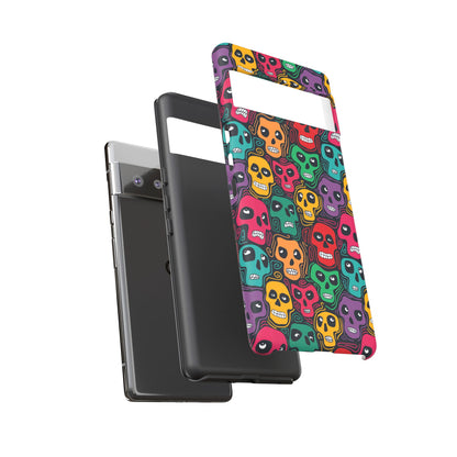 Phone Case, Day of the Dead Tough Case Phone, Mexican Skull Phone Cover, Floral Skeleton Phone Protector, Sugar Skull iPhone Case, Tough