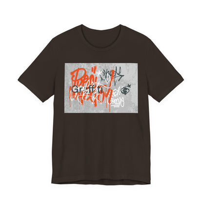Urban Graffiti Graphic Tee, Cool Streetwear, Unisex Casual Top, Trendy Gift for Art Lovers, Stylish Outfit for Events, Art and Culture Tee - MaisonThreadory