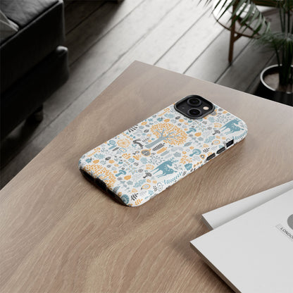Nature-Inspired Phone Case, Durable Protective Cover, Bohemian Phone Accessory, Symbol of Strength, Eco-Friendly Gift